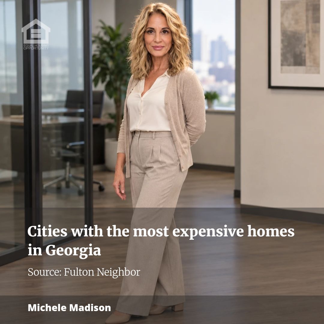 Cities with the most expensive homes in Georgia